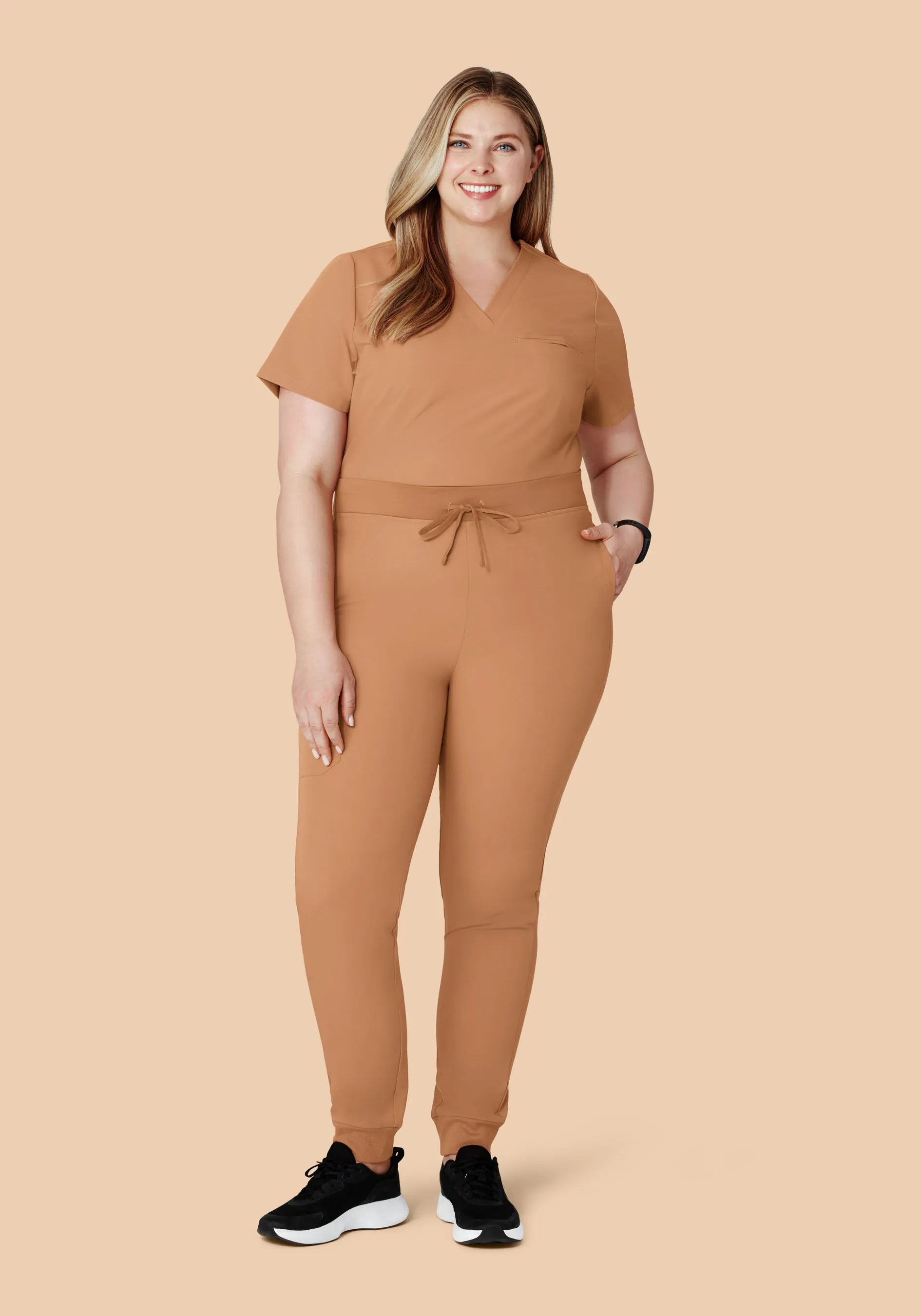 High Waisted Joggers Ochre