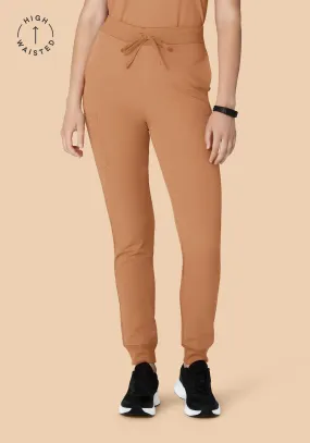 High Waisted Joggers Ochre