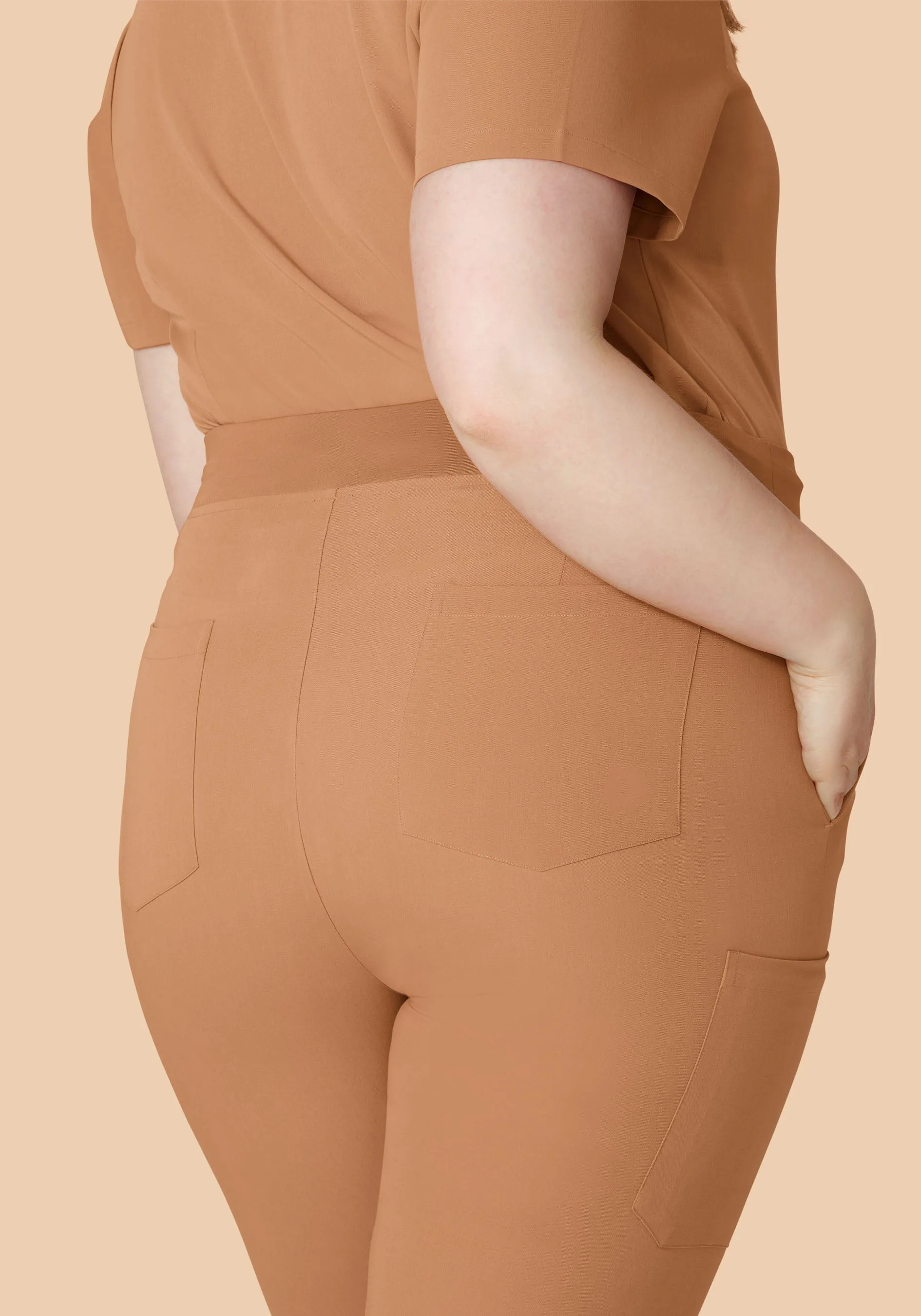 High Waisted Joggers Ochre