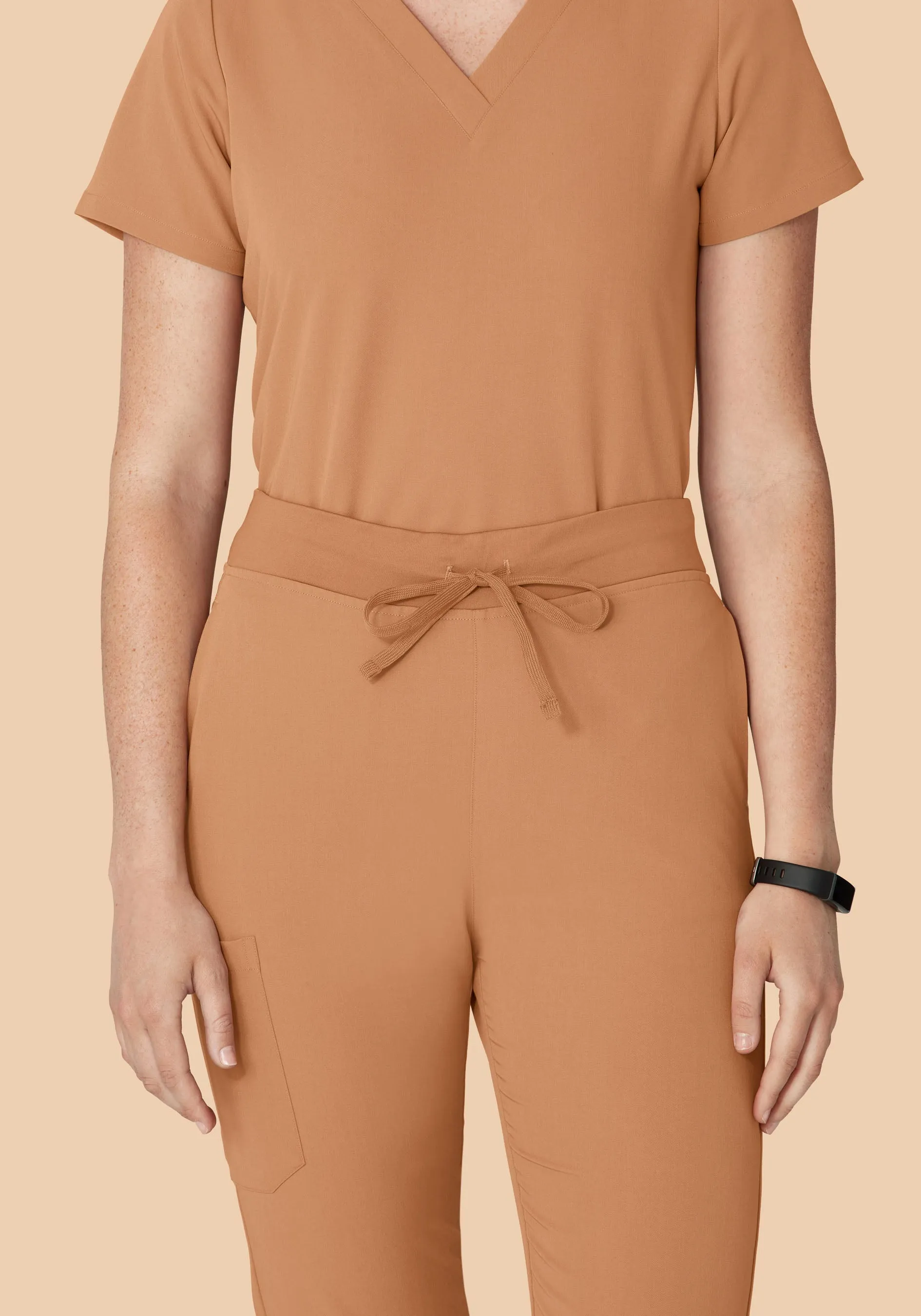 High Waisted Joggers Ochre