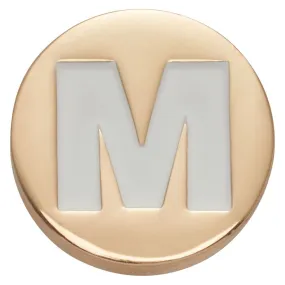 Jibbitz-10008519 Gold Letter M Unisex Adult