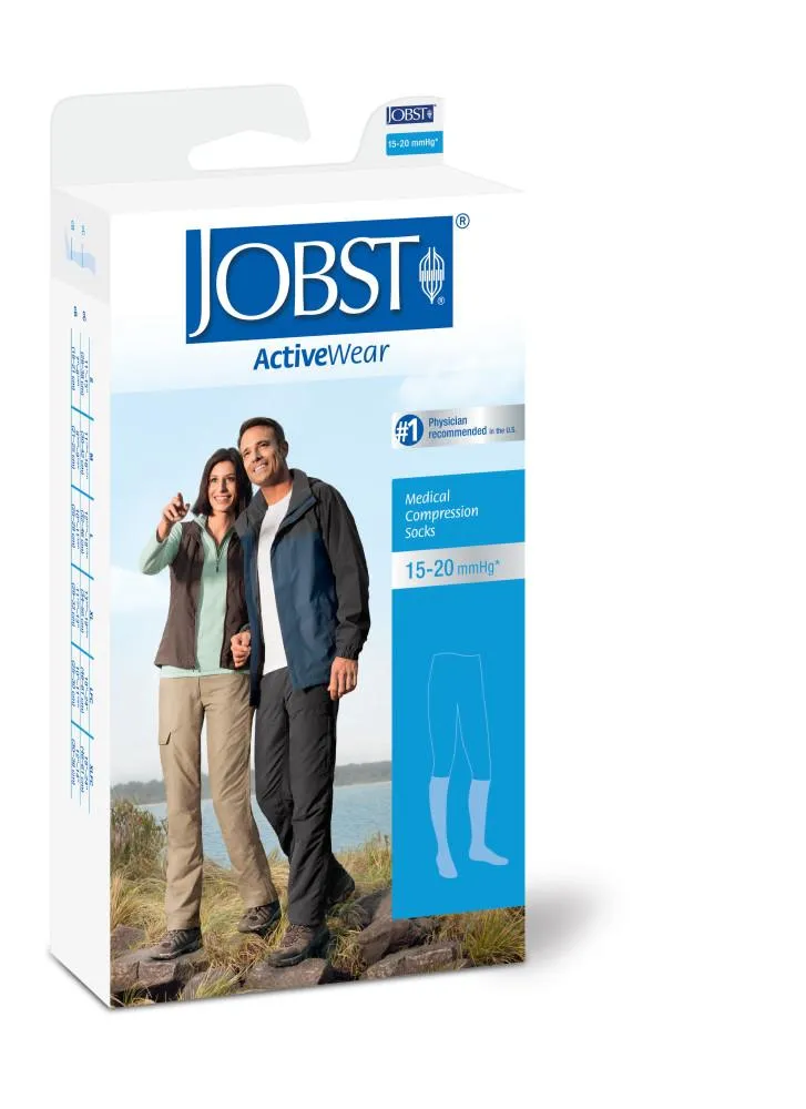 JOBST® ACTIVEWEAR KNEE HIGH COMPRESSION SOCK 15-20mmHg