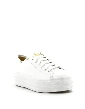 Keds — Triple Up Leather Sneaker - White