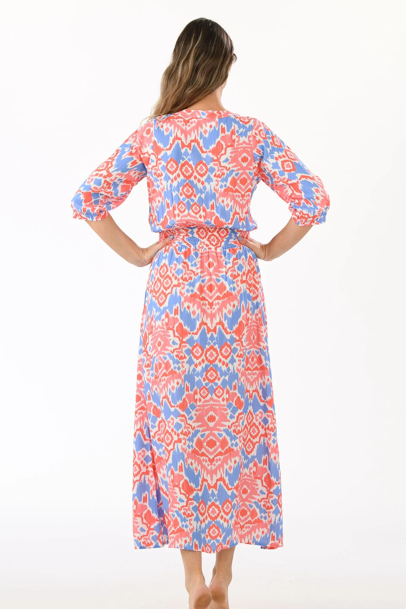 Kelsey Dress Long / Coral Reef