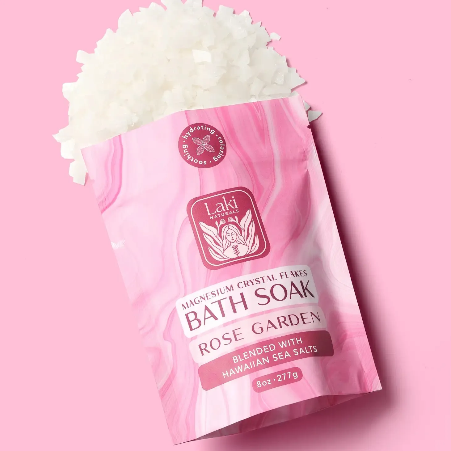 Laki Naturals Rose Garden Magnesium Bath Soak