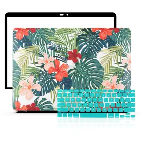 MacBook Case Set - 360 Hawaiian Tropical Flowers