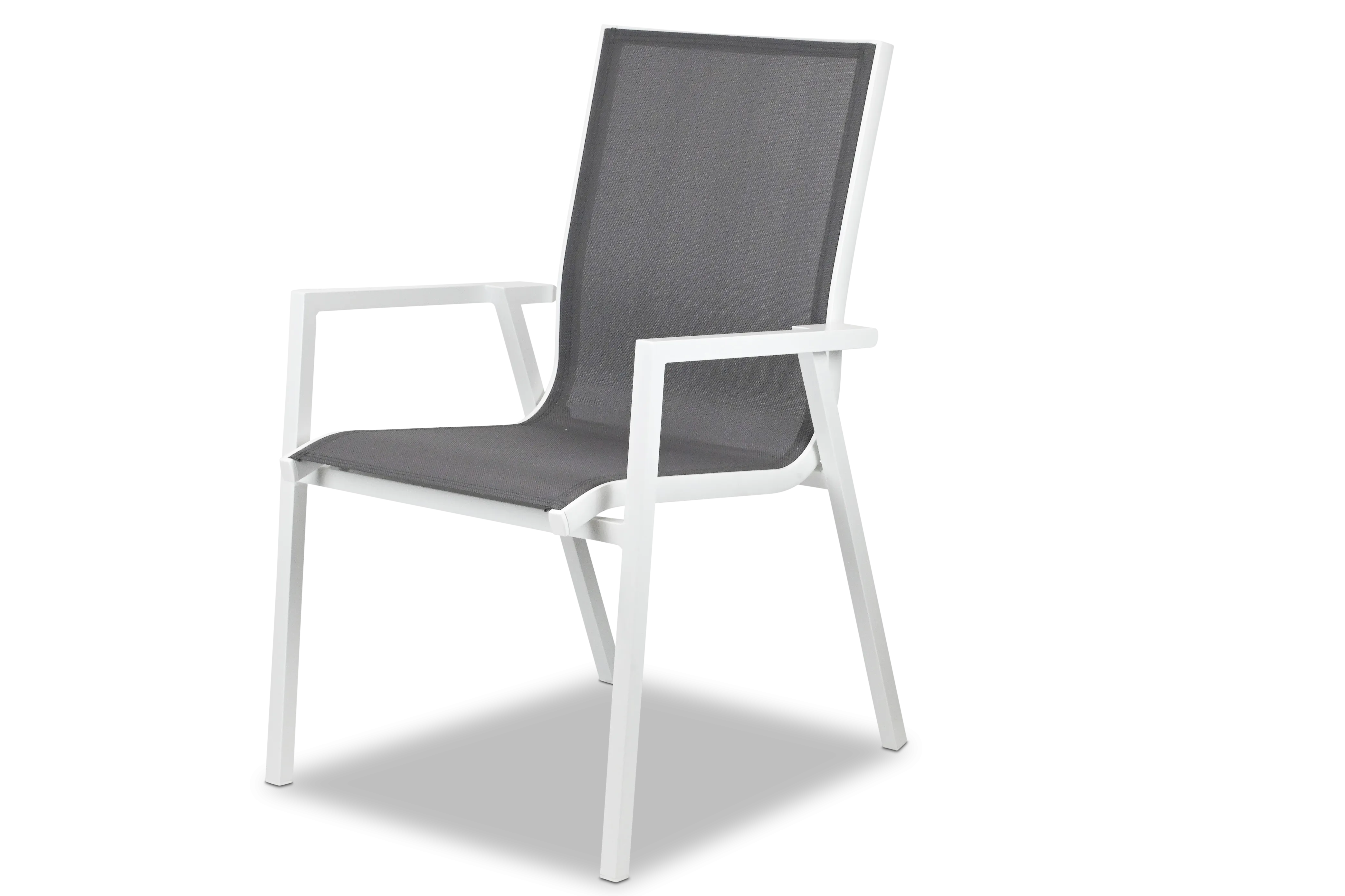 Noosa Rectangle 7 Piece Outdoor Setting in Gunmetal with Aluminium Chairs