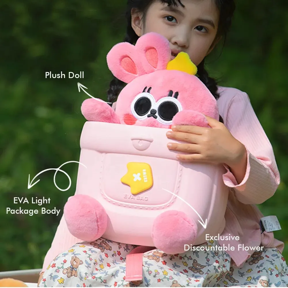 Pink Bunny SoftToy Backpack for Toddlers & Kids