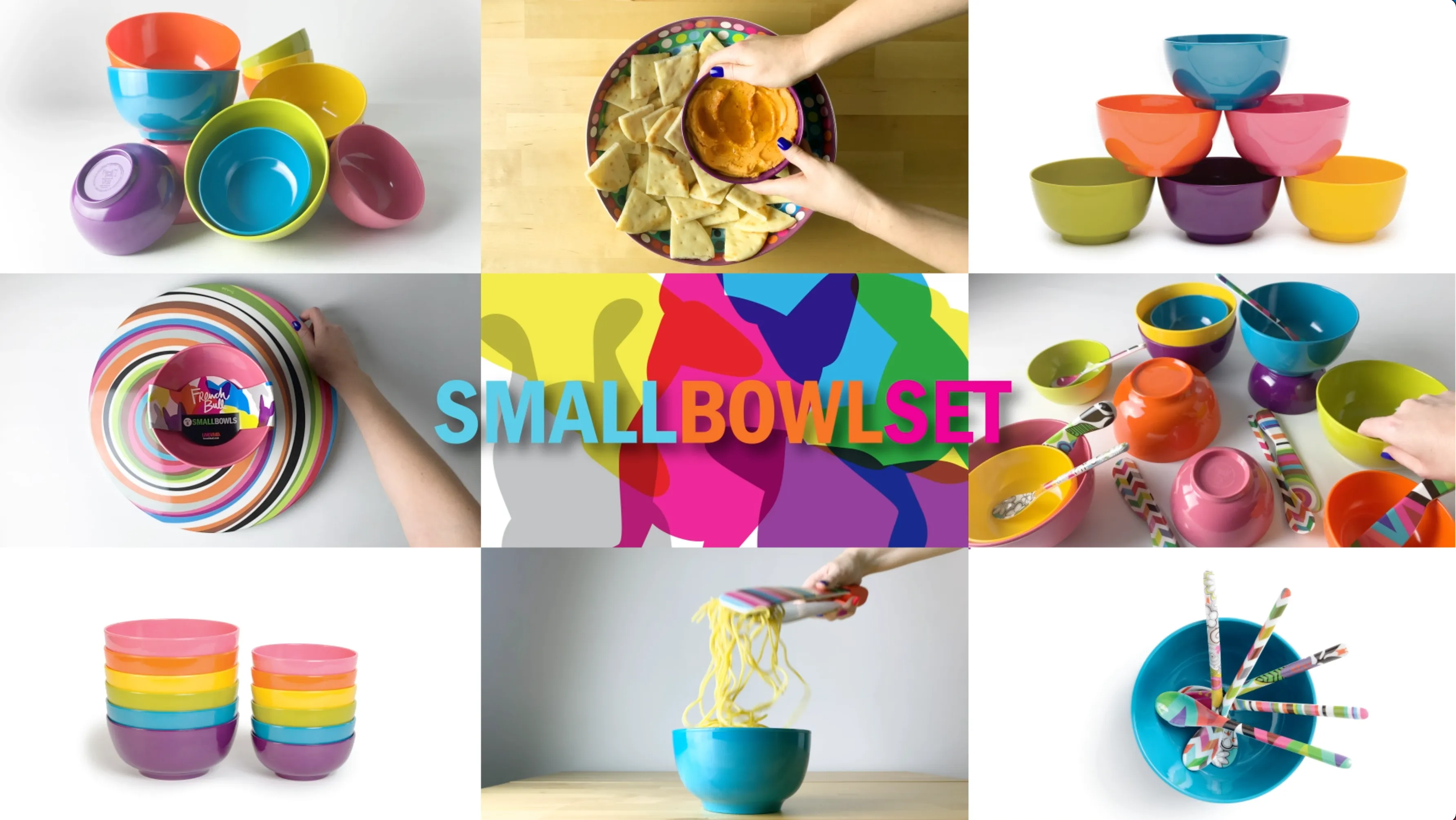 Rainbow Small Bowl Set