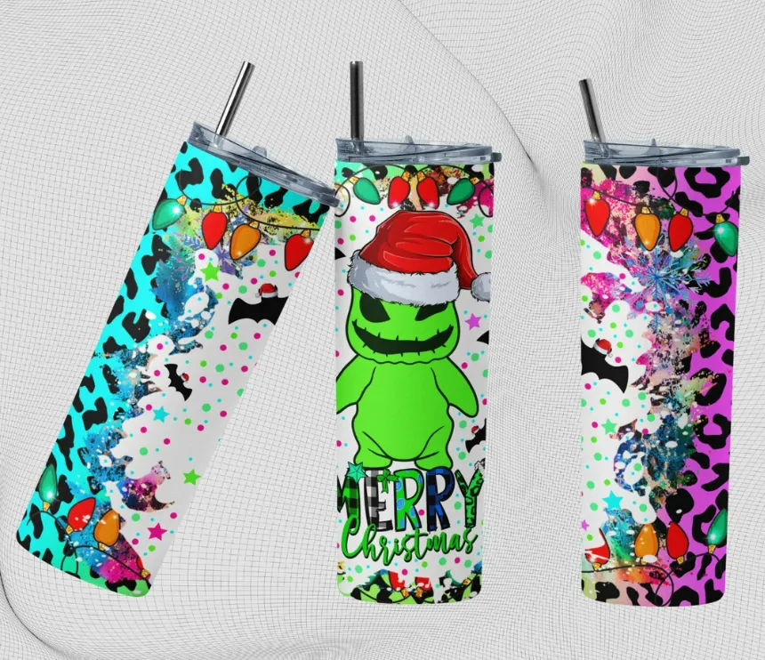 Spooky Christmas Tumblers