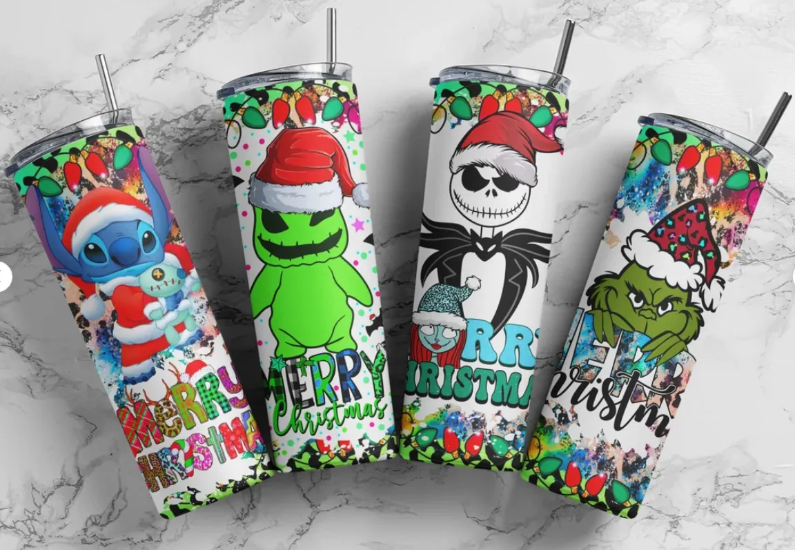 Spooky Christmas Tumblers