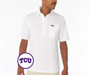 TCU - Coach's Performance Players Shirt - TCU Mark - White