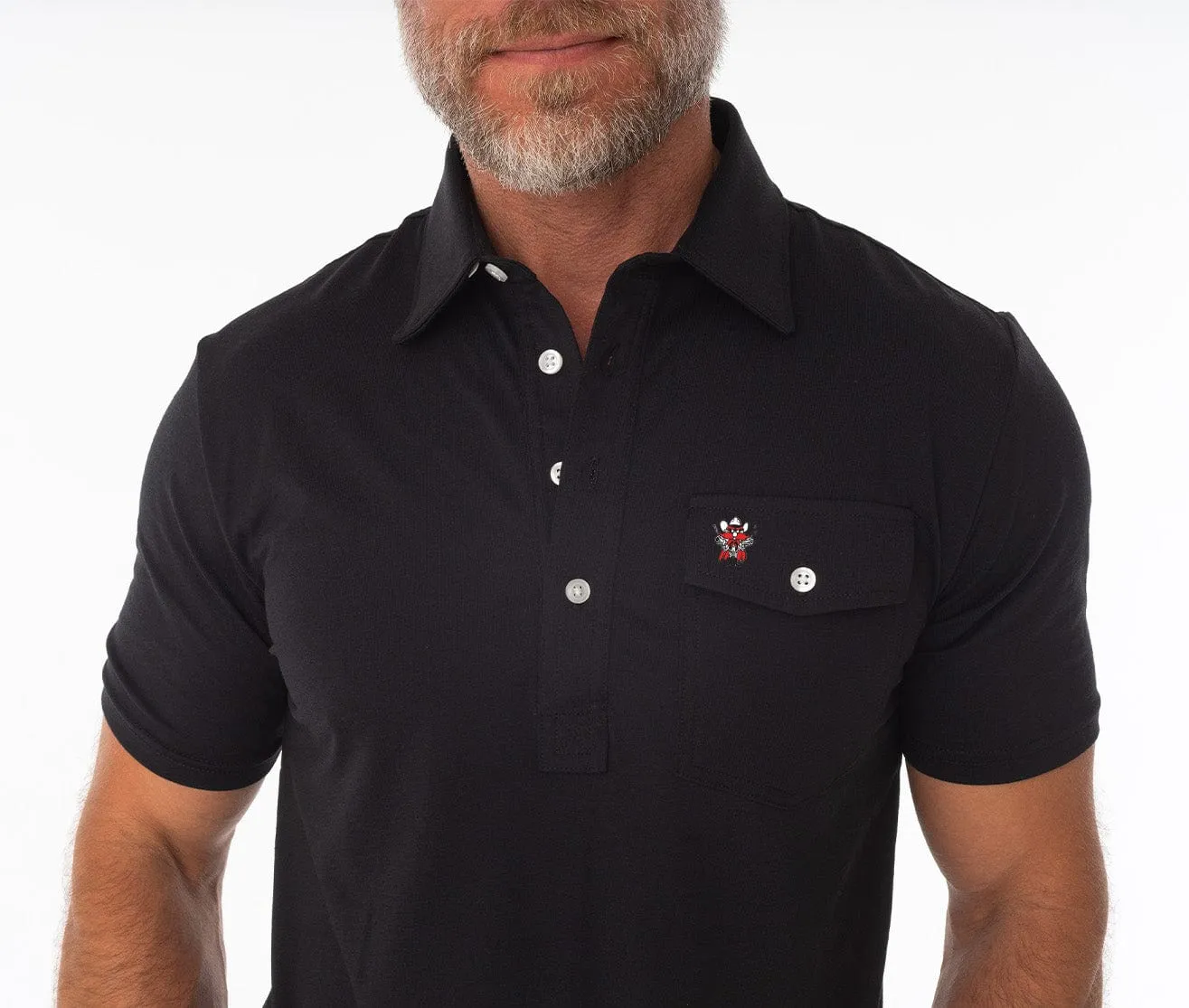 Texas Tech - Coach's Performance Players Shirt - Raider Red - Black