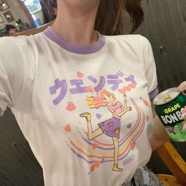 Wendy T-Shirt With Japanese Print